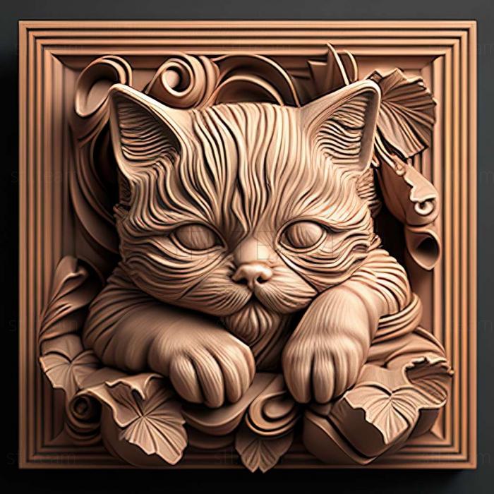 3D model kitty (STL)